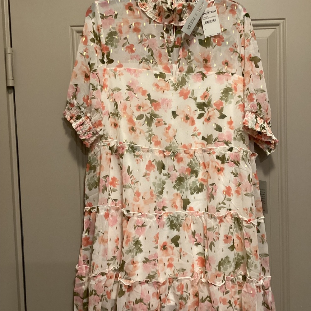 Love By Design Marion Smock Neck Babydoll Dress - Picture 3 of 16